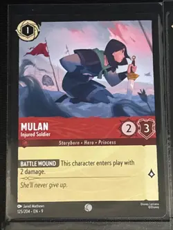Disney Lorcana Mulan Theme 6 Card Lot Mulan/Fa Li/Improvise/Reflection - Image 2