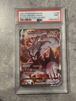 Pokemon Urshifu VMAX Battle Styles Single Strike PSA 9 Alternate Art 168/163 - Image 1