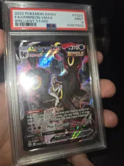 2022 Pokemon Sword Sheild Umbreon Vmax Brilliant Stars Tg23/tg30 Psa 9 - Image 4