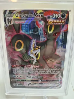 2022 Pokemon SWSH Brilliant Stars Umbreon VMAX Holo Rare #TG23/TG30 PSA 9 - Image 2