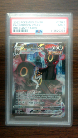 PSA 9 Umbreon VMAX #TG23/TG30 Pokemon Brilliant Stars 2022 - Image 1