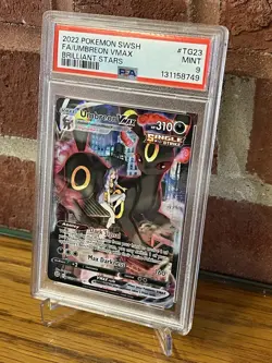 2022 Pokemon Umbreon VMAX TG23/TG30 PSA 9 Rare Brilliant Stars - Image 2