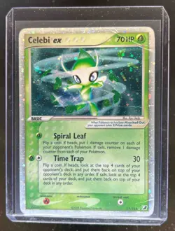 2005 Pokemon EX Unseen Forces Celebi Holo #117/115 - Image 1