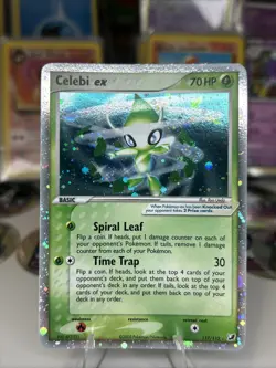 Pokemon Celebi EX Holo Secret Rare Card 117/115 Unseen Forces - Image 1