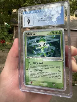 2005 Pokemon EX Unseen Forces Celebi Holo #117/115 CGC 9 - Image 3