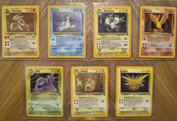 100% Complete Vintage 1999 Fossil Set Unlimited 62/62 WOTC Pokemon Cards TCG - Image 2