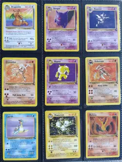 Complete Fossil Set Pokemon Cards 62/62 WOTC TCG 1999 Dragonite, Zapdos, Moltres - Image 3