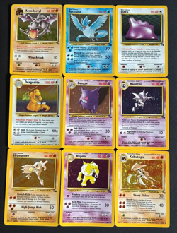 Complete Base Set Fossil Pokemon Bundle Cards 62/62 WOTC TCG - Image 1