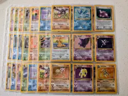 1999 Pokemon TCG WOTC Master Fossil Set 62/62 100% Complete Gengar Dragonite! - Image 1