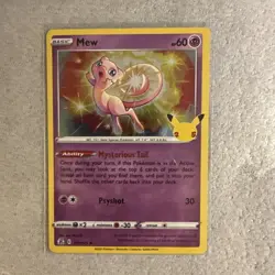 Pokemon TCG Mew Celebrations Holo Rare Card 011/025 Near Mint/Mint Condition - Image 1