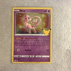 Pokemon TCG Mew Celebrations Holo Rare Card 011/025 Near Mint/Mint Condition - Image 1