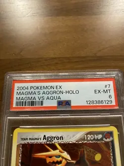 Pokemon TCG Team Magma's Aggron Holo Rare Card 7/95 Team Magma vs Team Aqua - Image 3