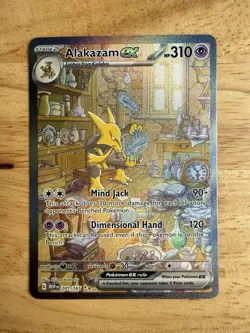 Pokemon TCG Alakazam EX 151 Holo Card Scarlet & Violet 201/165 - Image 1