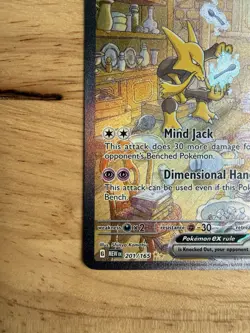 Pokemon TCG Alakazam EX 151 Holo Card Scarlet & Violet 201/165 - Image 4