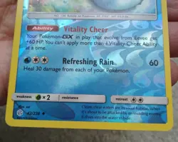 Vaporeon 42/236 Cosmic Eclipse Reverse Holo Pokemon Card LP 2019 Vitality Cheer - Image 4