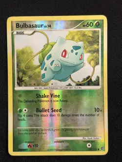 Bulbasaur 77/132 Reverse Holo Secret Wonders Heavily Played Pokemon Card - Image 1