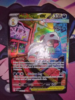 Mega Scrafty ex 285/217 SIR Ascended Heroes Special Illustration Pokemon Card - Image 3