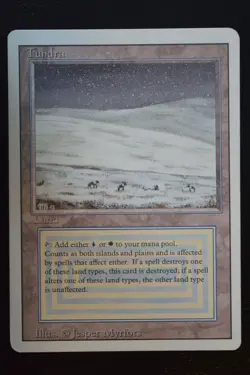 Magic The Gathering MTG TUNDRA Revised Edition LP Lightly Played - Image 1