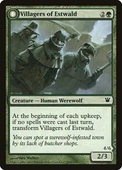 Villagers of Estwald (Foil) 209 MTG NM - Innistrad - Image 1