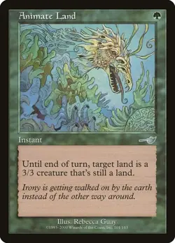 Animate Land 101 MTG NM - Nemesis - Image 1