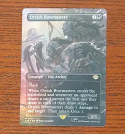 Orcish Bowmasters (Borderless) Foil (NM) Lord of the Rings LTR Magic MTG - Image 1