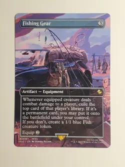 Fishing Gear (Borderless) Commander: Final Fantasy Non-Foil MTG - Image 1