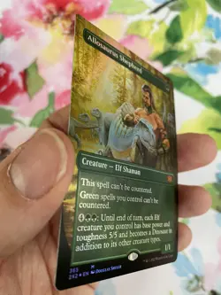 ALLOSAURUS SHEPHERD *FOIL* Borderless Ext Art 2X2 MTG NM/MT Double Masters 2022 - Image 5