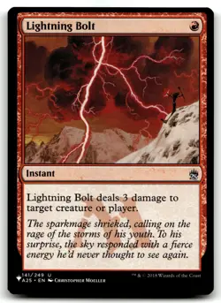 MTG Lightning Bolt (A25) U The List Reprints 141/249 LP - Image 1