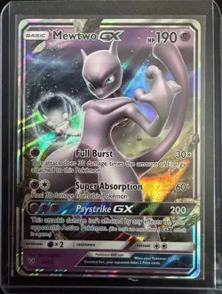 Pokemon TCG Mewtwo GX Shining Legends 39/73 Holo Ultra Rare - Image 1