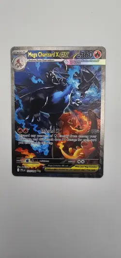 Pokemon TCG Mega Charizard X EX Card 125/94 Ultra Rare Full Art NM - Image 1