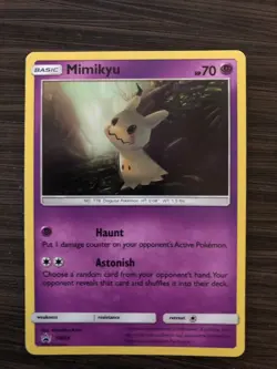 SEE PICTURES Mimikyu SM29 Black Star Promo Holo Pokemon Card NM CONDITION - Image 1