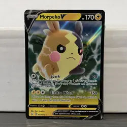 MORPEKO V 037/072 HOLO SHINING FATES POKEMON CARD NM - Image 1