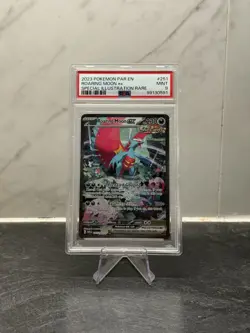 2023 Pokemon Paradox Rift Roaring Moon ex #251 Special Illustration Rare PSA 9 - Image 1