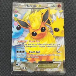 Flareon EX - RC28/RC32 - Radiant Collection - Generations - Pokemon Card - MP - Image 3
