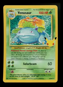 #3 Venusaur 15/102 Celebrations 25th Anniversary Pokemon Card TCG - Image 1