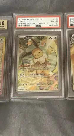 Pokemon Eevee Scarlet & Violet Promo 2025 Prismatic Evolutions Holo Card PSA 10 - Image 1