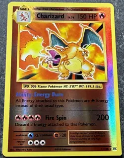 Pokemon TCG XY Evolutions Charizard 11/108 2016 Reverse Holo Rare - Image 1