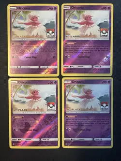 Pokemon TCG League Challenge Stamp Promo Set Oricorio 55/145 1st 2nd 3rd 4 Place - Image 1