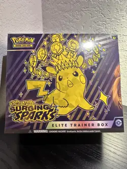 Surging Sparks Elite Trainer Box ETB - Factory Sealed - Pokemon Scarlet & Violet - Image 1