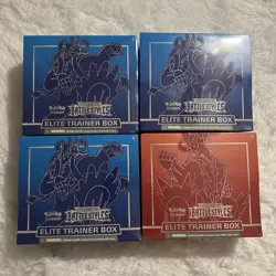 POKEMON BATTLE STYLES ETBS 1 RED & 3 BLUE FACTORY SEALED ELITE TRAINER BOXES - Image 1