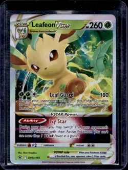 2019-2023 Pokemon SWSH Black Star Promos Leafeon VST #SWSH195 - Image 1