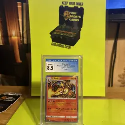 CGC 8.5 NM/Mint+ Japanese Pokemon Charizard Tag Bolt Holo Rare - 013/095!! - Image 1