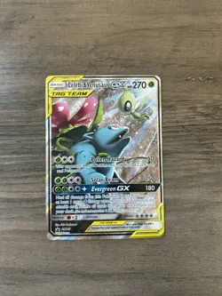 Pokemon TCG Celebi & Venusaur GX SM167 Sun & Moon Promo Tag Team - Image 2