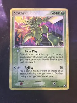Pokemon TCG Scyther EX Unseen Forces 46/115 Regular Uncommon HP/DMG - Image 1