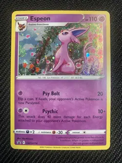 Pokemon Espeon SWSH174 Promo Holo SWSH Sword & Shield TCG Stage 1 HP110 English - Image 1