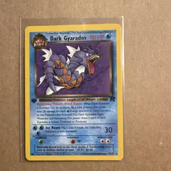 Pokemon Dark Gyarados Team Rocket 25/82 Holo Rare 70 HP Water 2000 Vintage - Image 1