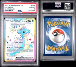 2024 POKEMON SCR EN-STELLAR CROWN #158 LAPRAS EX ULTRA RARE 158/142 - Image 1