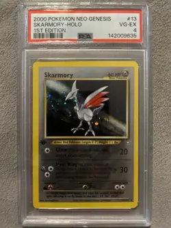 Pokemon Neo Genesis 2000 #13 Skarmory PSA 4 - Image 1