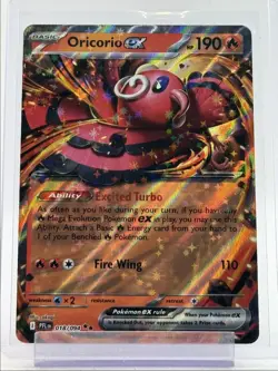 ORICORIO EX 2025 POKEMON PHANTASMAL FLAMES DOUBLE RARE 018/094 Q5930 - Image 1