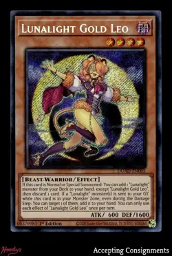 2025 Yu-Gi-Oh! TCG Duelist's Advance #DUADEN005 Lunalight Gold Leo SE - Image 1